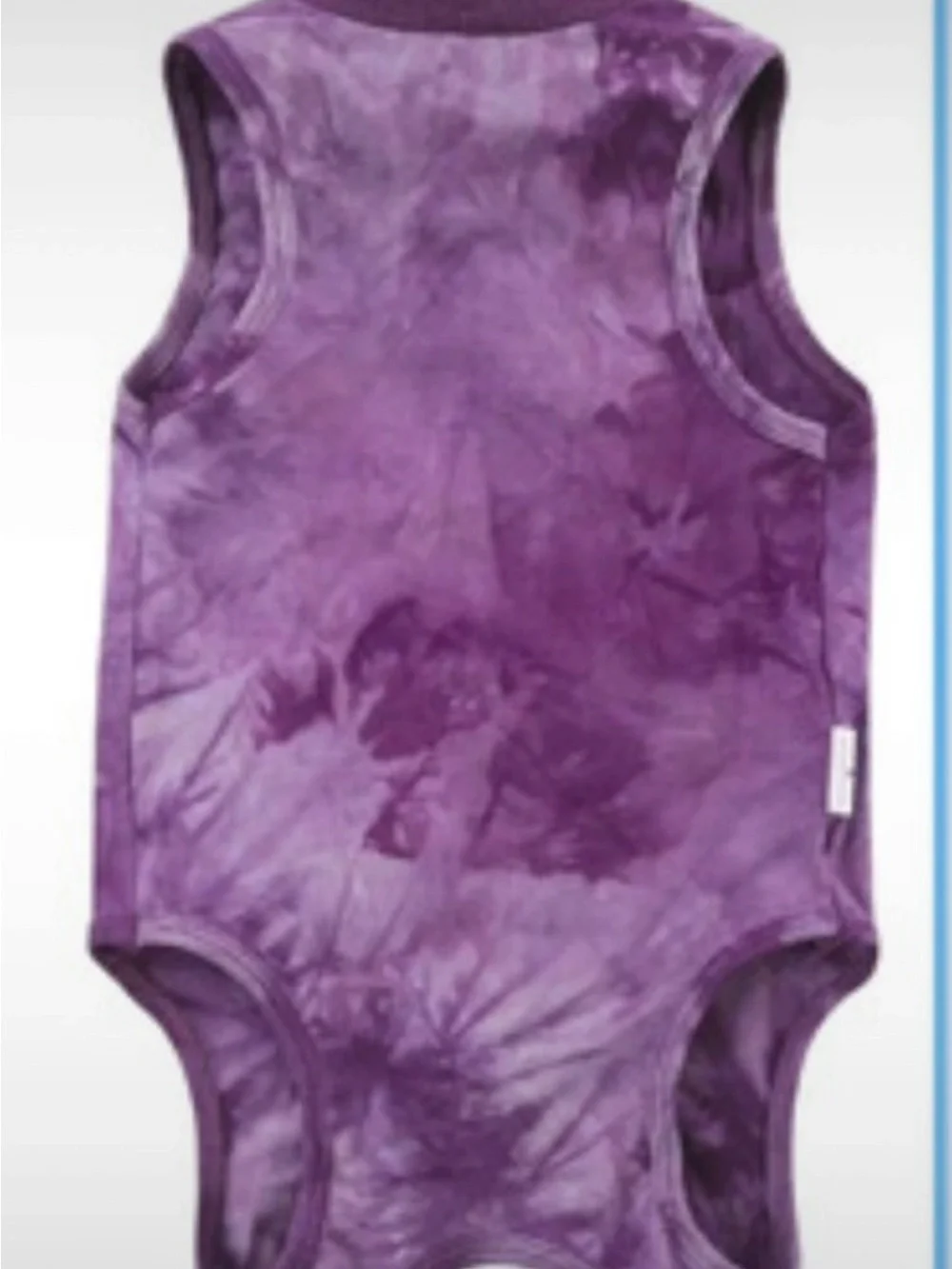 Tie-Dye Purple Sleeveless Pet Onesie